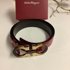 Salvatore Ferragamo (Large Logo) reversible belt